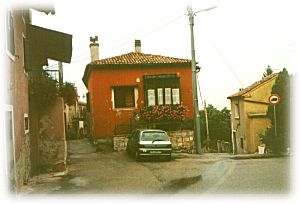 Uliky vesnice Sant Croce, Itlie