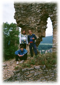 Divn - zcenina hradu, Ondra, Honza, Standa